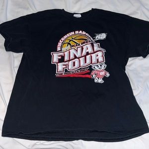 Wisconsin Badgers final four graphic tee shirt